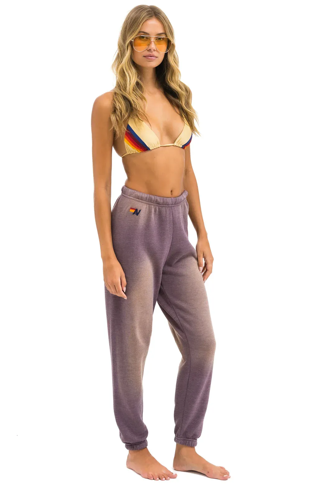 5 STRIPE WOMENS SWEATPANT IN FADED MOCHA