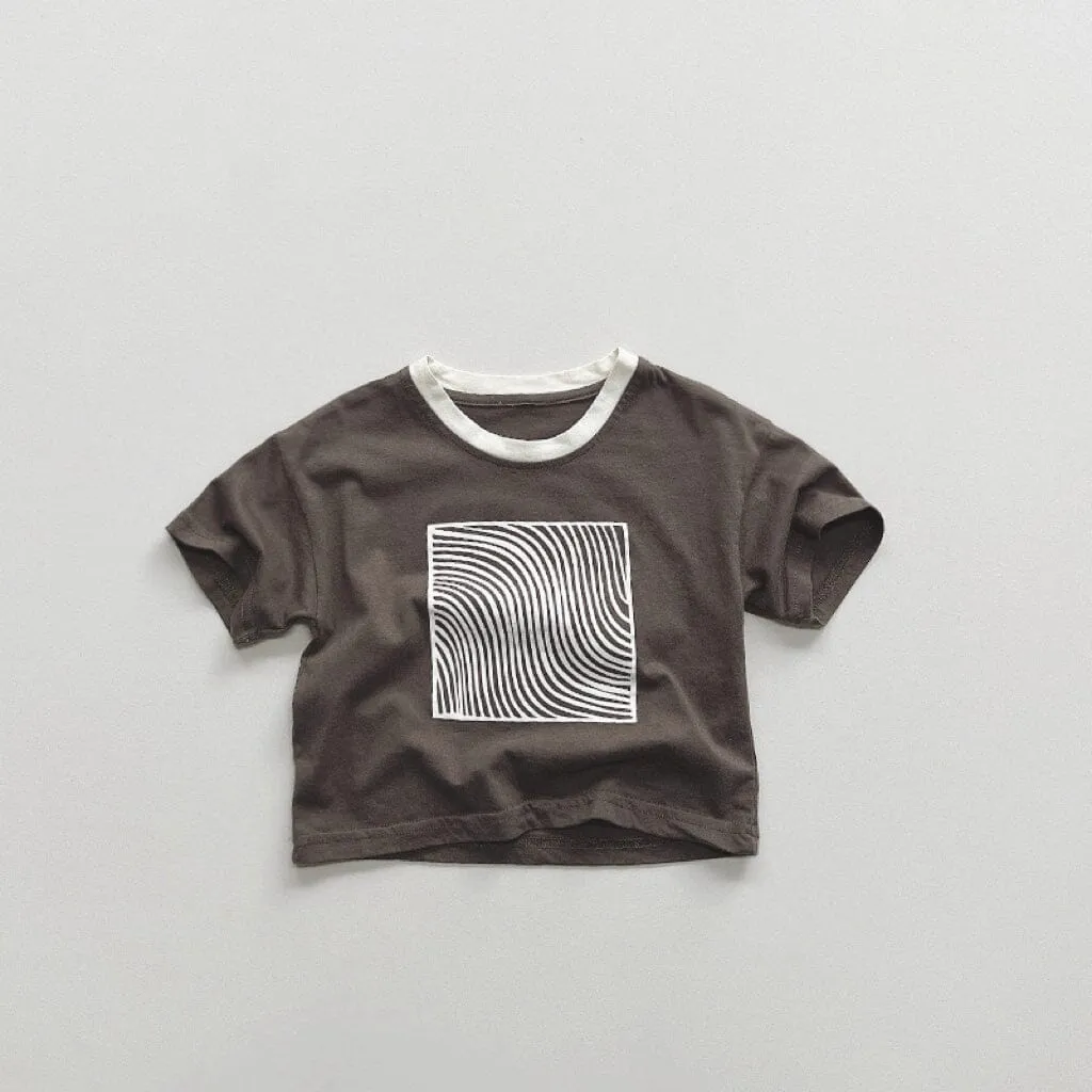 Block Wave Casual Summer Tee