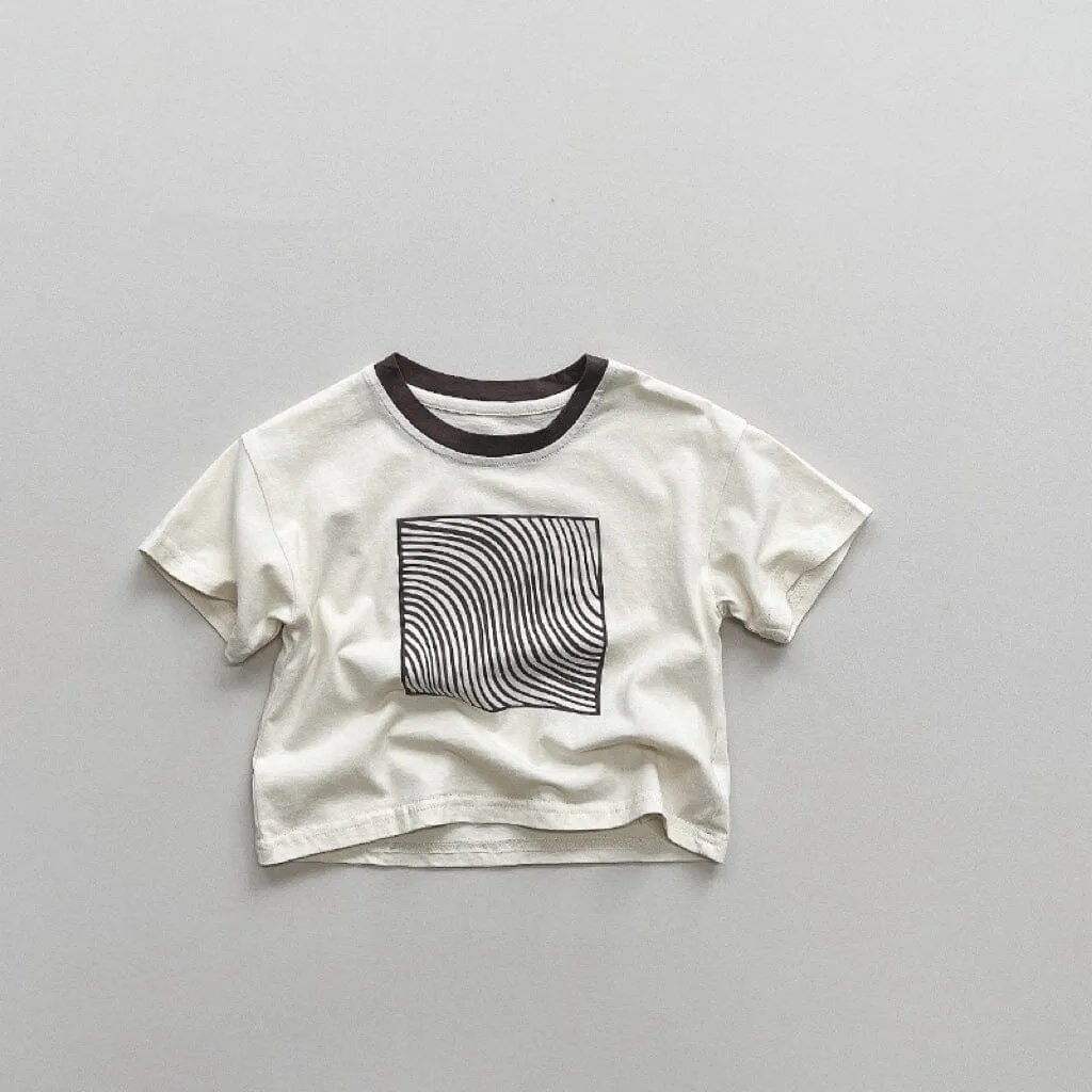 Block Wave Casual Summer Tee