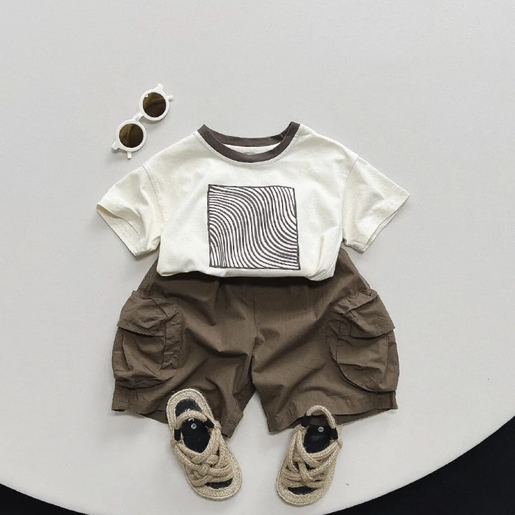 Block Wave Casual Summer Tee