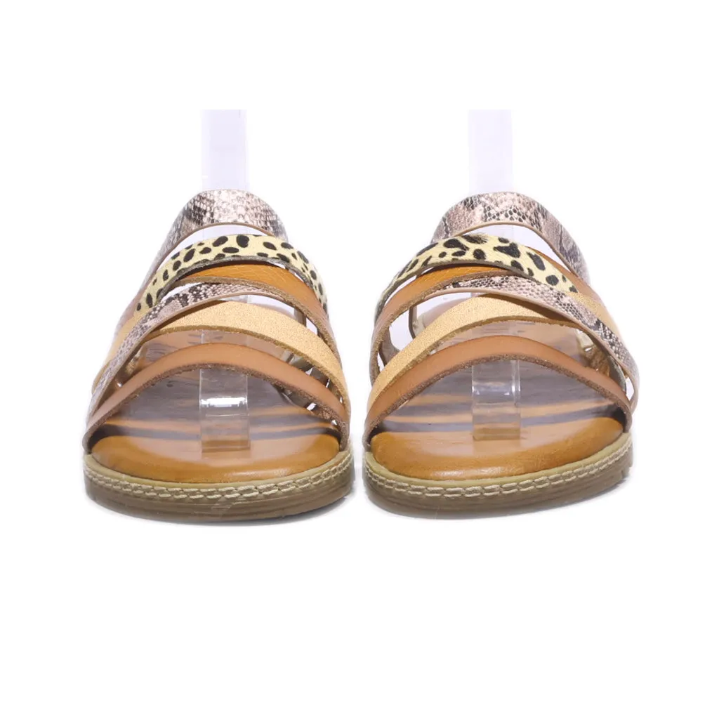Blowfish Malibu Flat Sandals Leather Multicolour Colour For Women