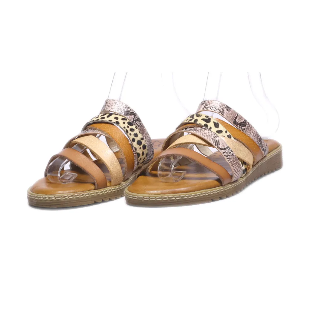 Blowfish Malibu Flat Sandals Leather Multicolour Colour For Women