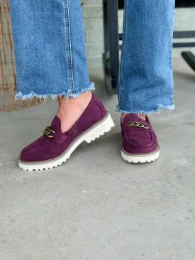 FINAL SALE - Corkys Faux Suede Literally Loafers - Wine