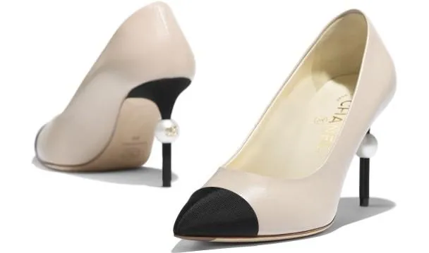 Grosgrain Calfskin Pumps