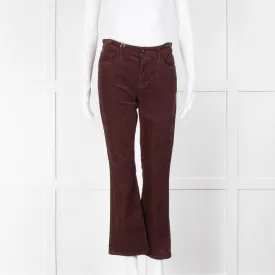 J Brand Deep Mulberry Corduroy Trousers
