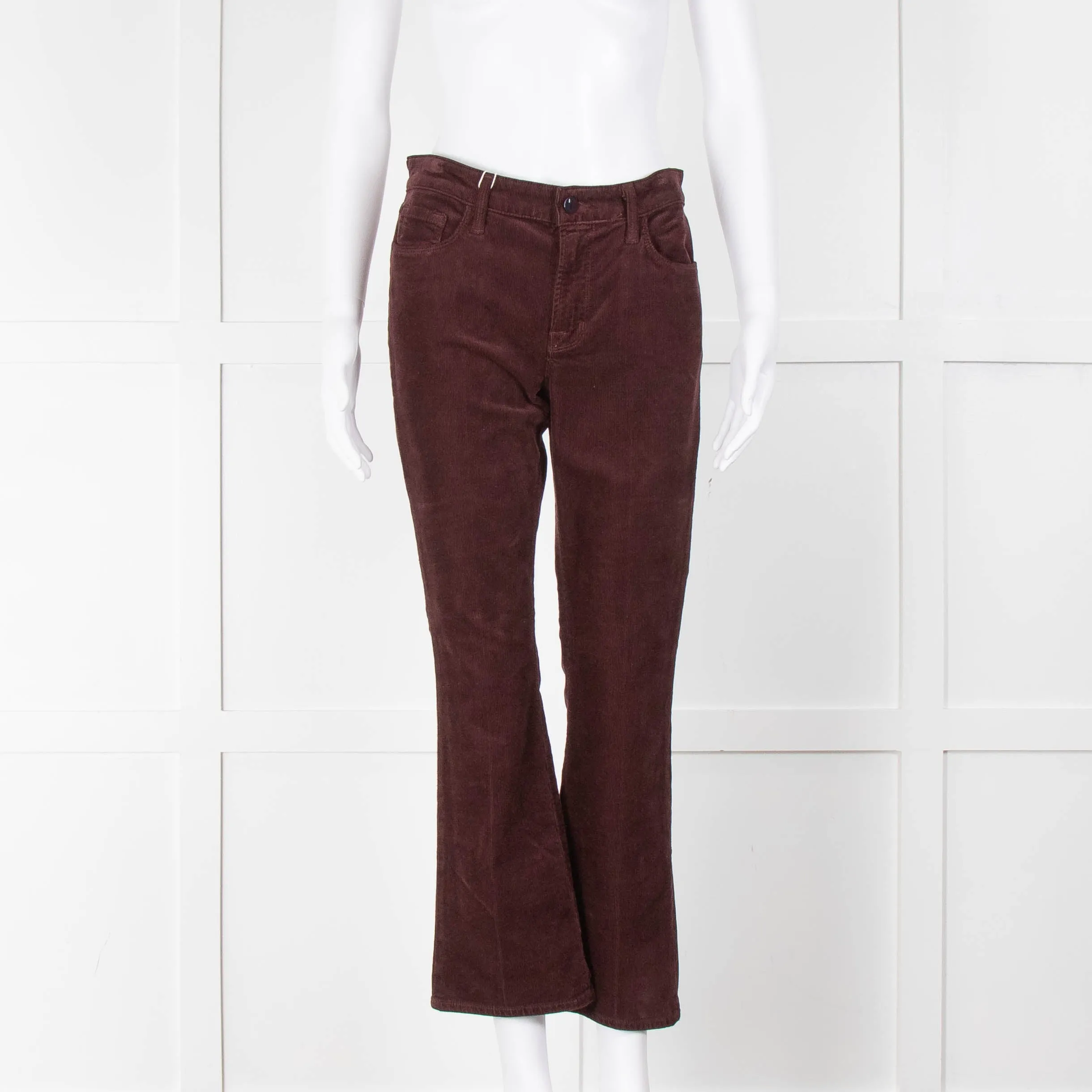 J Brand Deep Mulberry Corduroy Trousers