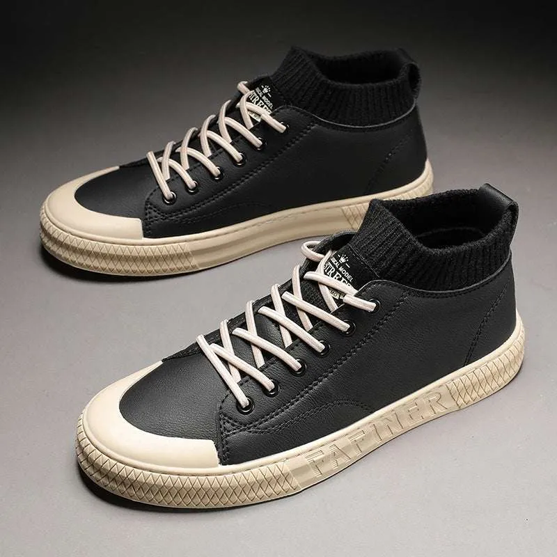 Lace-up breathable low heel shoes men's shoes