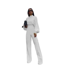 Lanternrmad jumpsuit med hg midja
