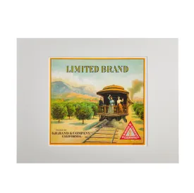 LIMITED BRAND ORANGE CRATE LABEL PRINT