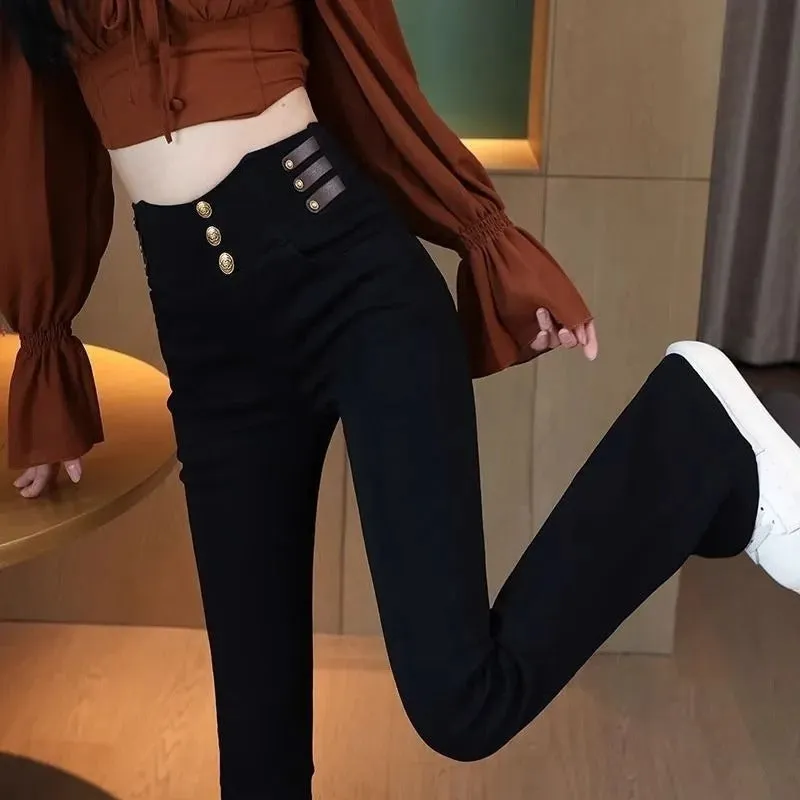 Limited Time 50% Off Women's High-Waisted Flared Pants with Plush Lining