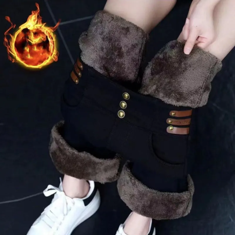 Limited Time 50% Off Women's High-Waisted Flared Pants with Plush Lining