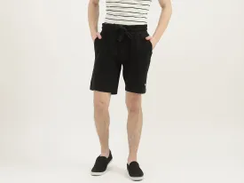 Men Solid Regular Fit Shorts