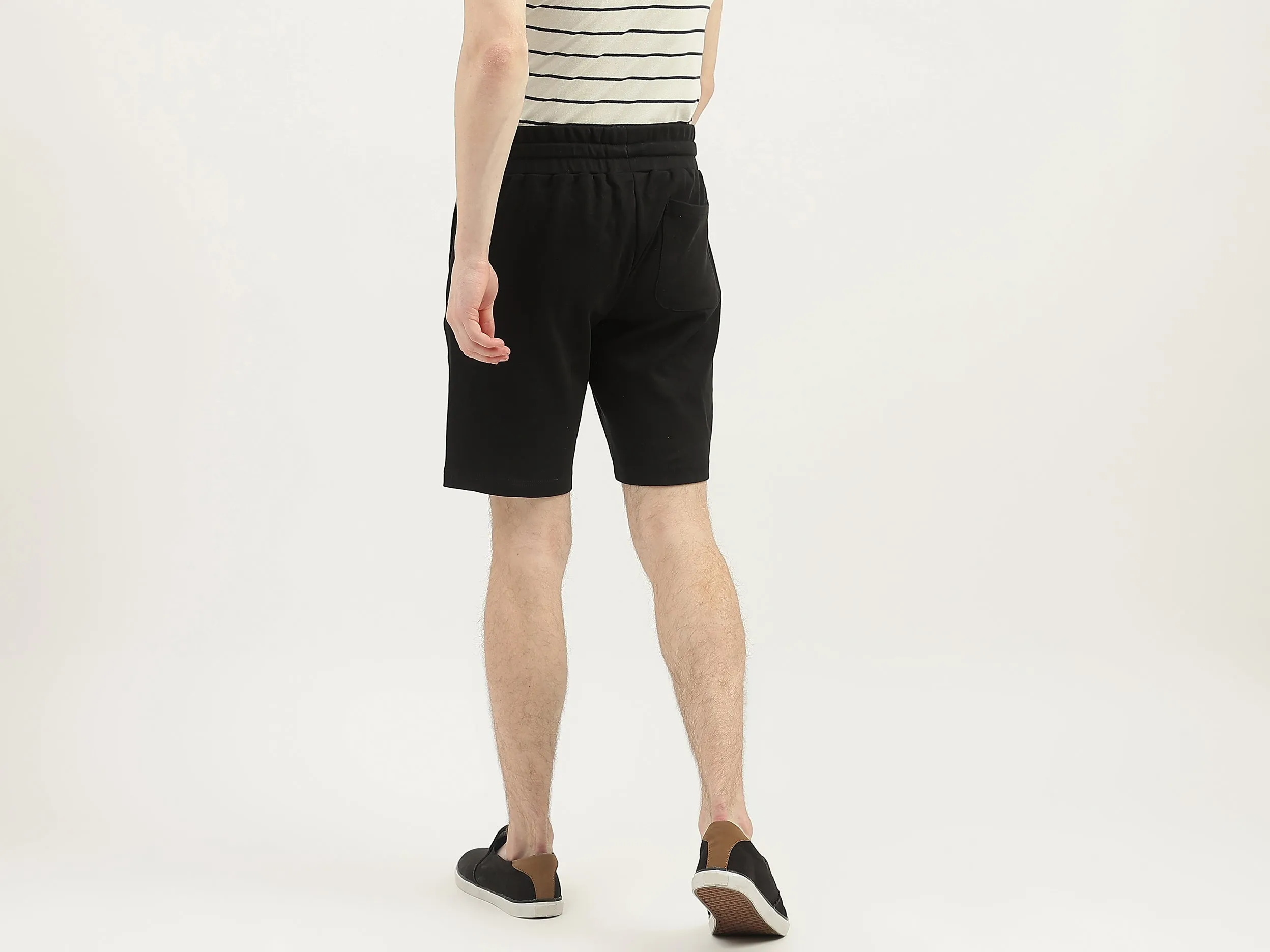 Men Solid Regular Fit Shorts