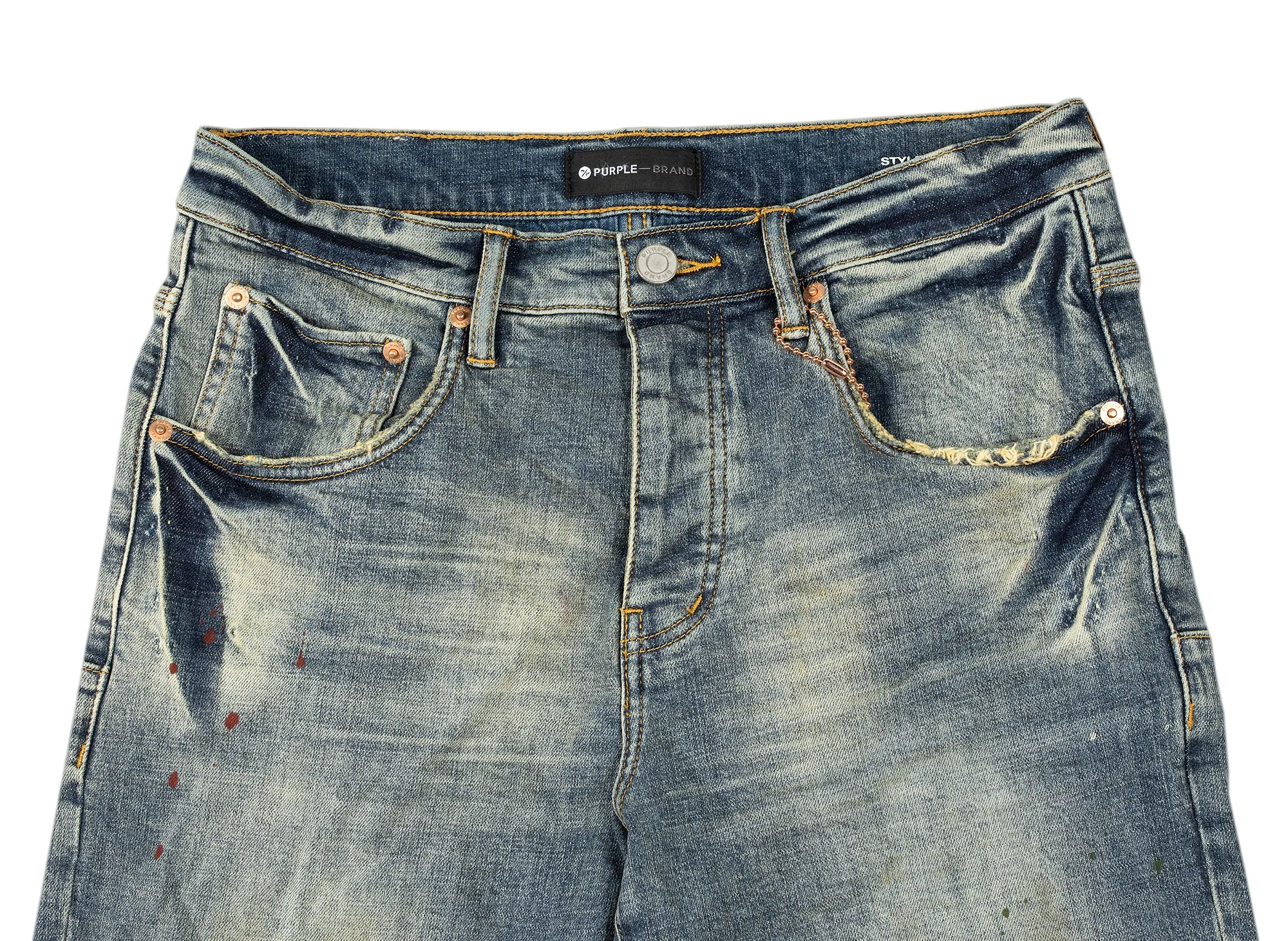 Purple Brand Vintage Spotted Indigo Jeans