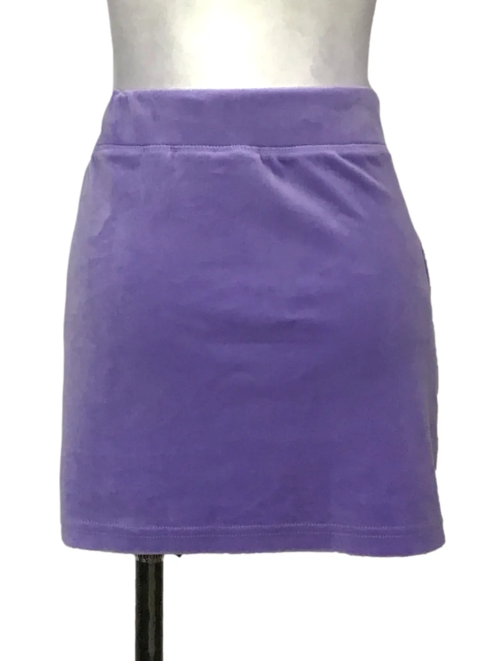 Purple Embroidered Brand Skirt