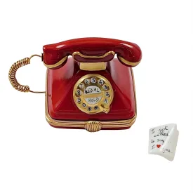 Red Love Telephone by [Brand Name]