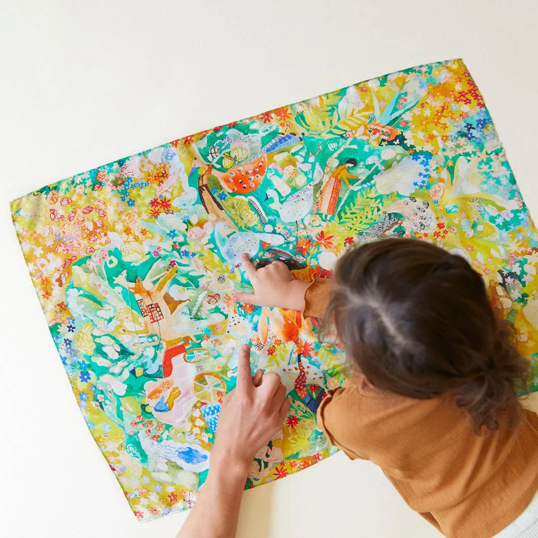 Seek & Find Playsilk -Mandala Swells by Sarah's Silks