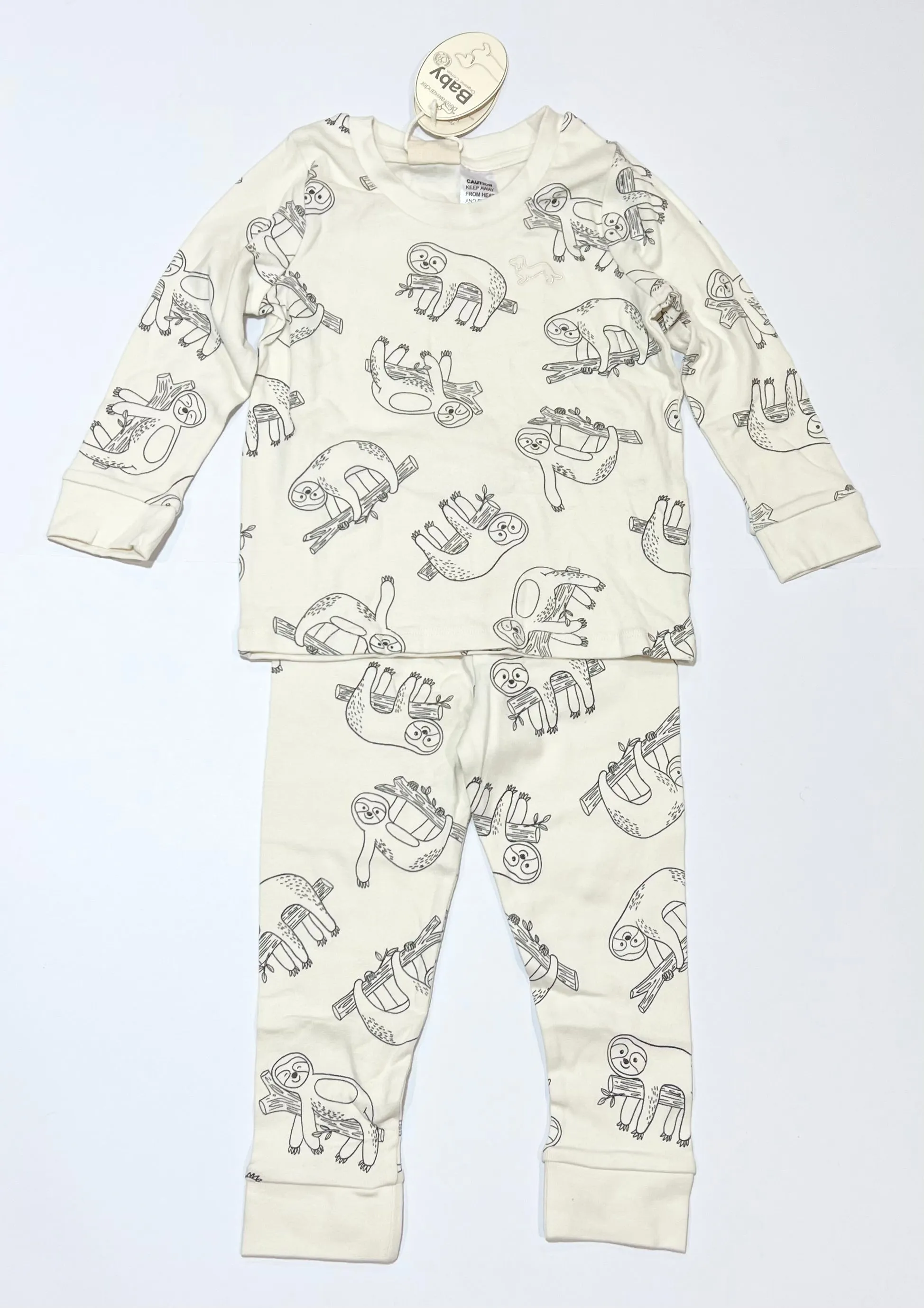 Sloth pyjamas brand new - Size 2