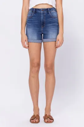Sofie High Rise Roll Up Shorts