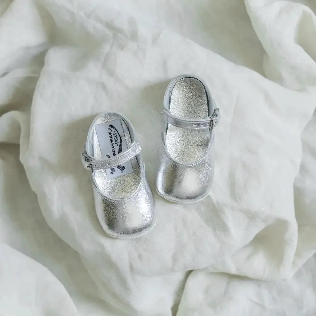 Soft Soled Mary Jane | Silver